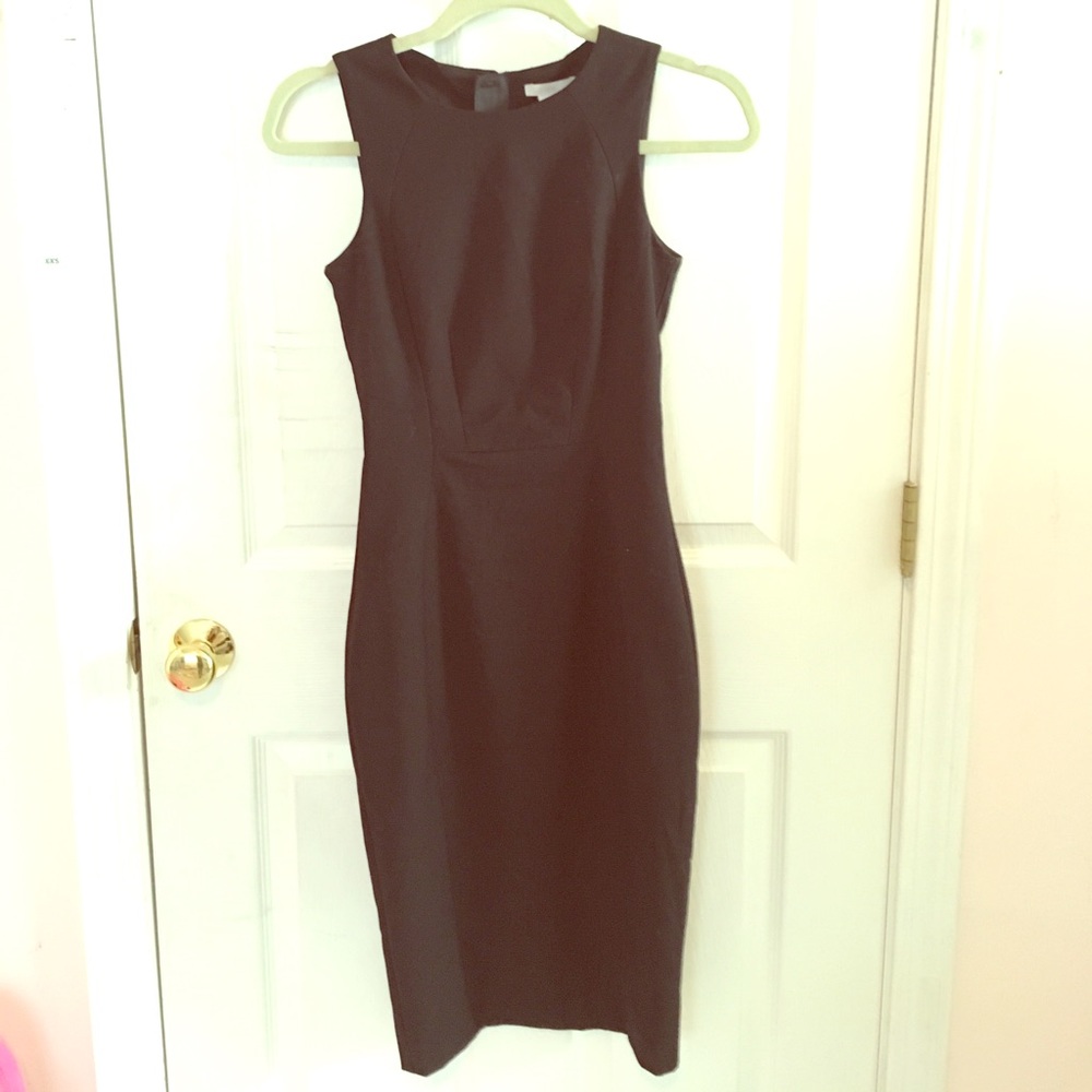 H&M Knee length black business casual dress